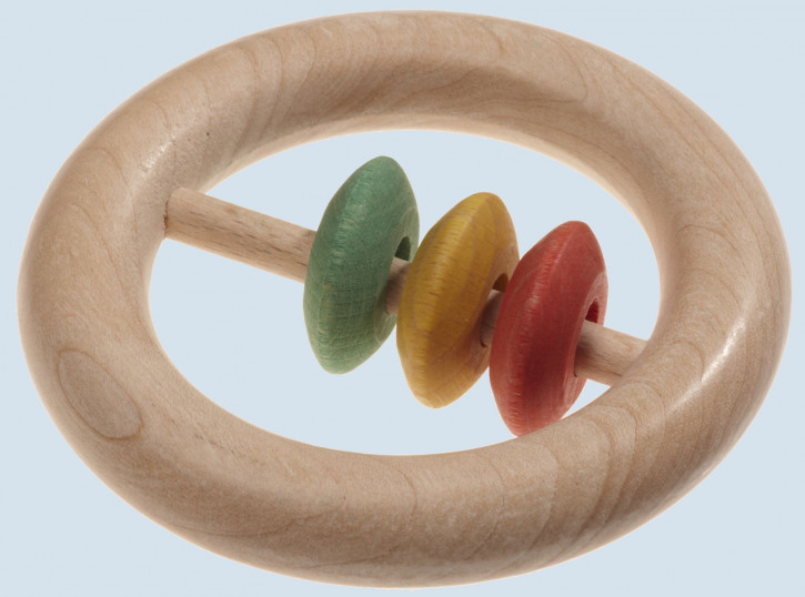 nic, Walter - baby grabbing toy with rings - wood, eco