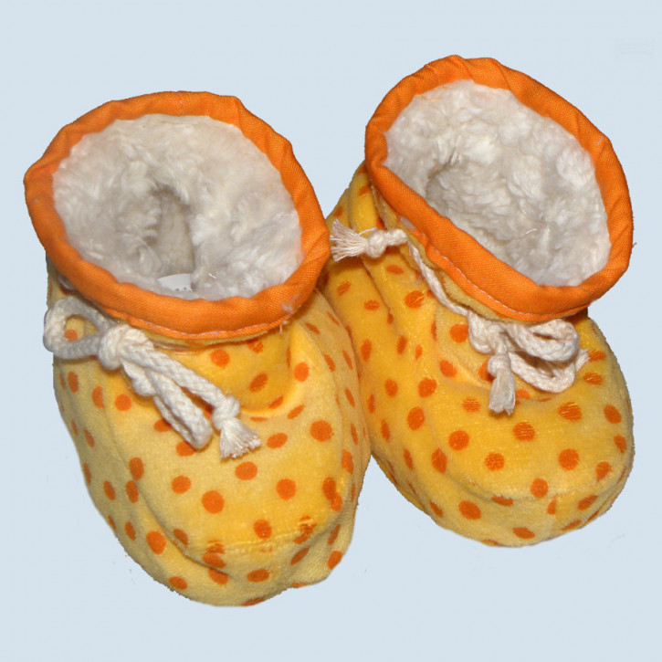 plue nature, baby shoes, yellow - eco