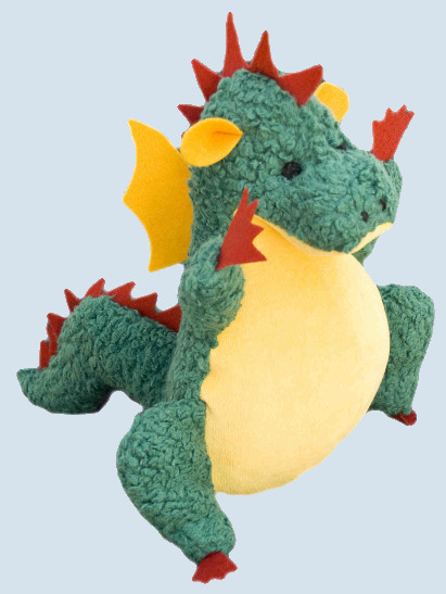 plue natur soft toy - dragon - medium, eco