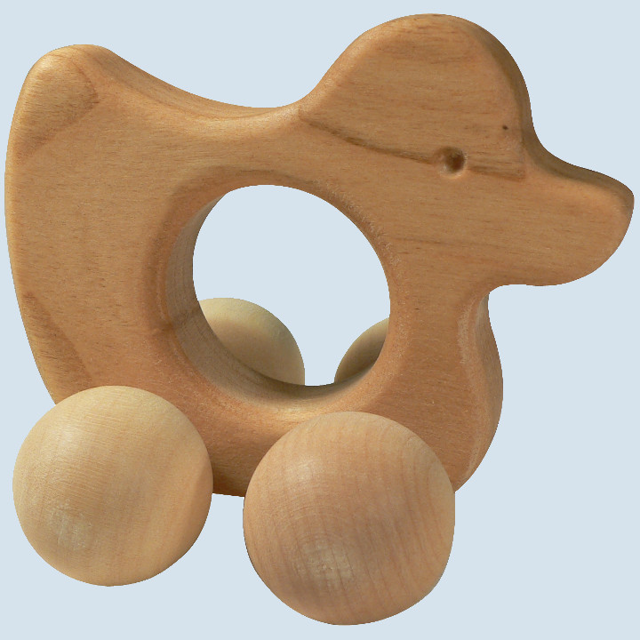 Sternengasse - wooden baby grabbing toy duck