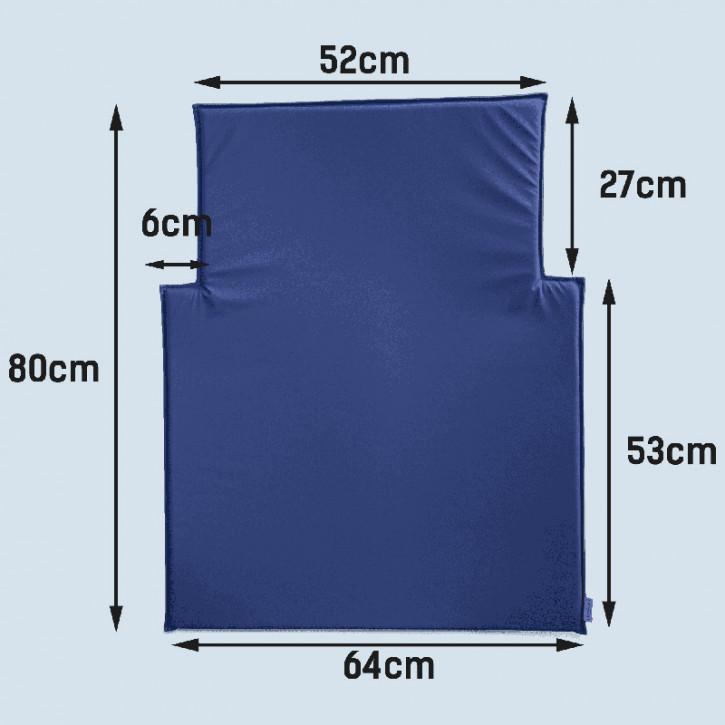 timkid - Ersatz Wickelauflage Wickeltisch kawaform, blau