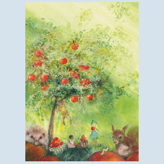 Postkarte - Apfelbaum - Waldow Verlag