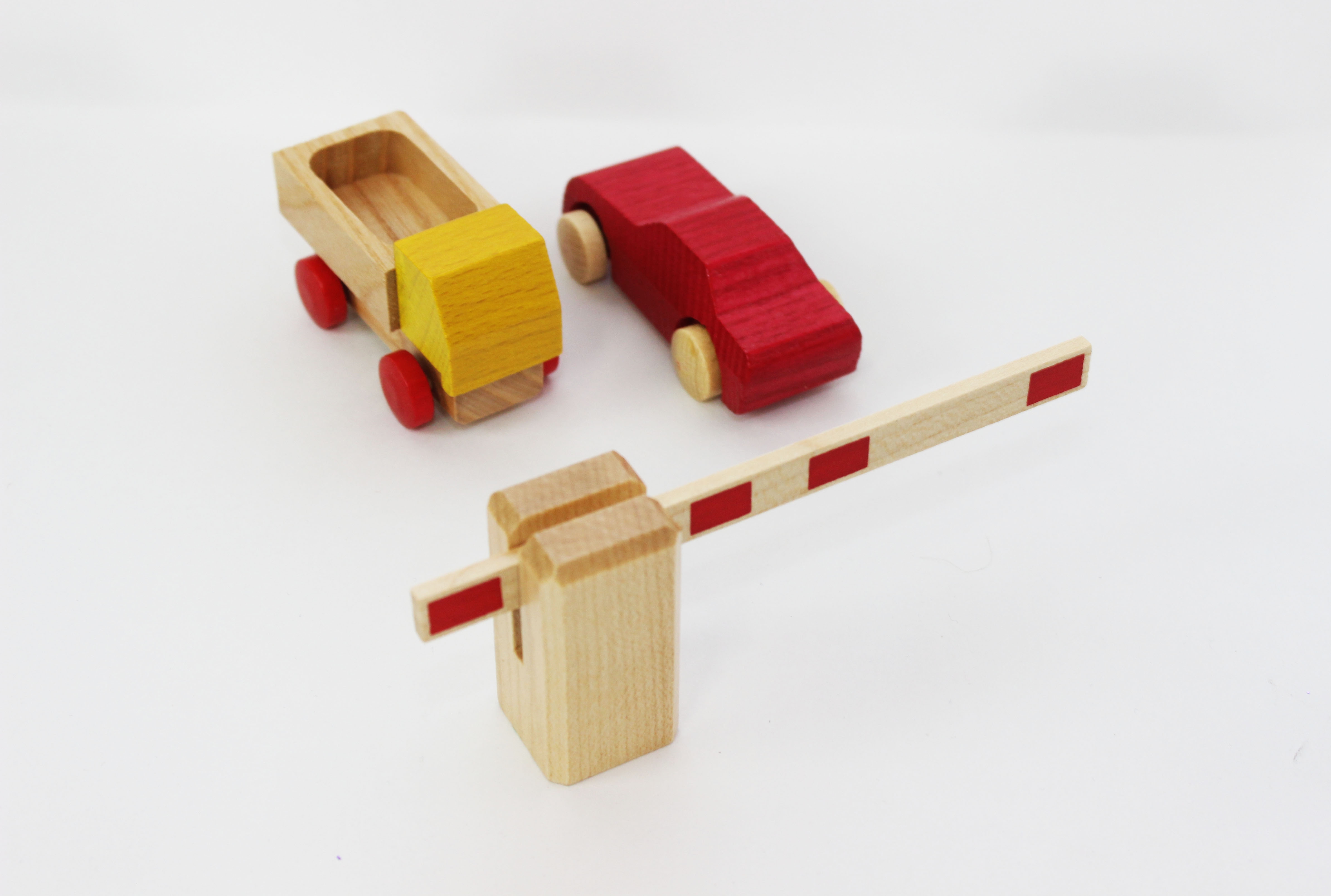 Beck - wooden toys - Passenger car, red, made in Germany