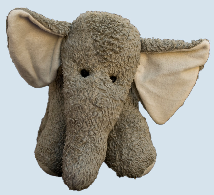 Plüsch-Kindersessel Elefant Grau H6O4 
