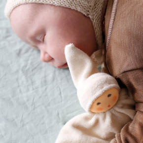 Nanchen baby comforter Nuckel - white, organic cotton