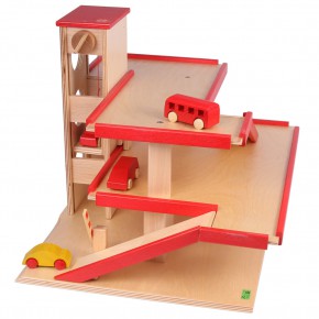 Beck Holzspielzeug - Parkhaus, mit Aufzug