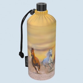 Emil die Flasche - Trinkflasche Wildpferde gelb - 0,6 L
