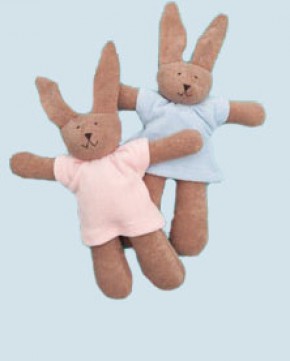 Nanchen organic soft toy - rabbit Hasi - pink, eco