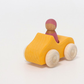 Grimms - small convertible, with figure, yellow
