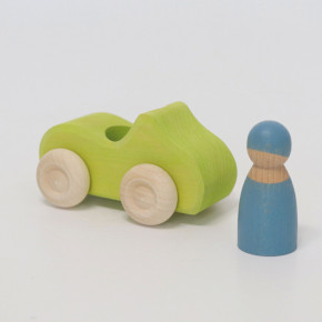 Grimms - small convertible, with figure, green