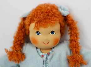 Heidi Hilscher organic doll - Charlotte - red hair, eco