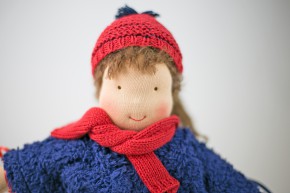 Heidi Hilscher organic doll - Leni with coat - eco