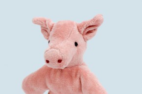 Senger stuffed animal baby pig - eco