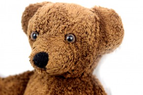 Kallisto music box - bear, teddy - dark brown, organic cotton