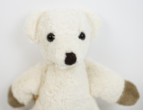 Kallisto cuddly animal - teddy bear Knuffel - white, organic cotton