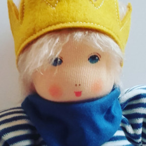 Nanchen Puppe kleiner König Karl - Bio Baumwolle