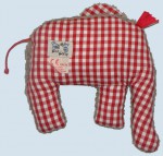 Pat & Patty grabbing toy - elephant, with rattle, eco