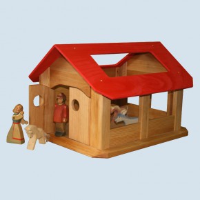 Schoellner - wooden stable, farm, nativity scene