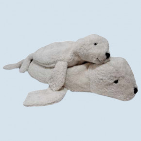 Senger cuddly animal seal white - large, organic cotton