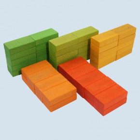 Beck - wooden building blocks, bricks - colored