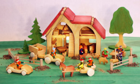 Decor - farm, wooden stable, shed for kids
