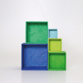 Grimms - set of boxes, blue, ocean