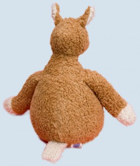 plue natur cuddly animal donkey - brown, eco