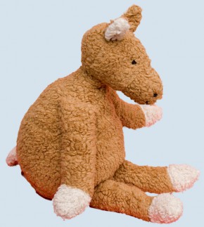 plue natur cuddly animal donkey - brown, eco